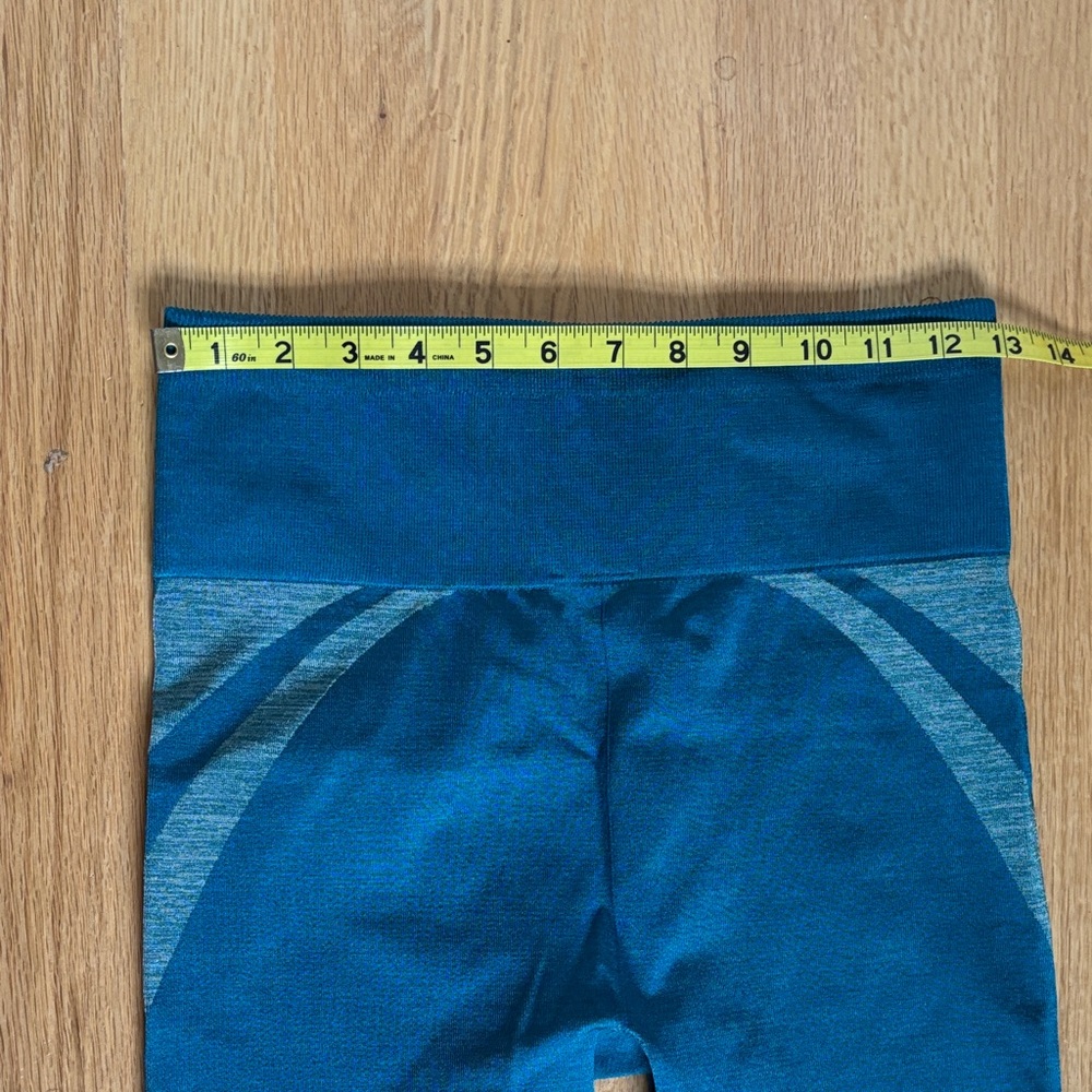 Teal Seamless Active Leggings S - Picture 3 of 6